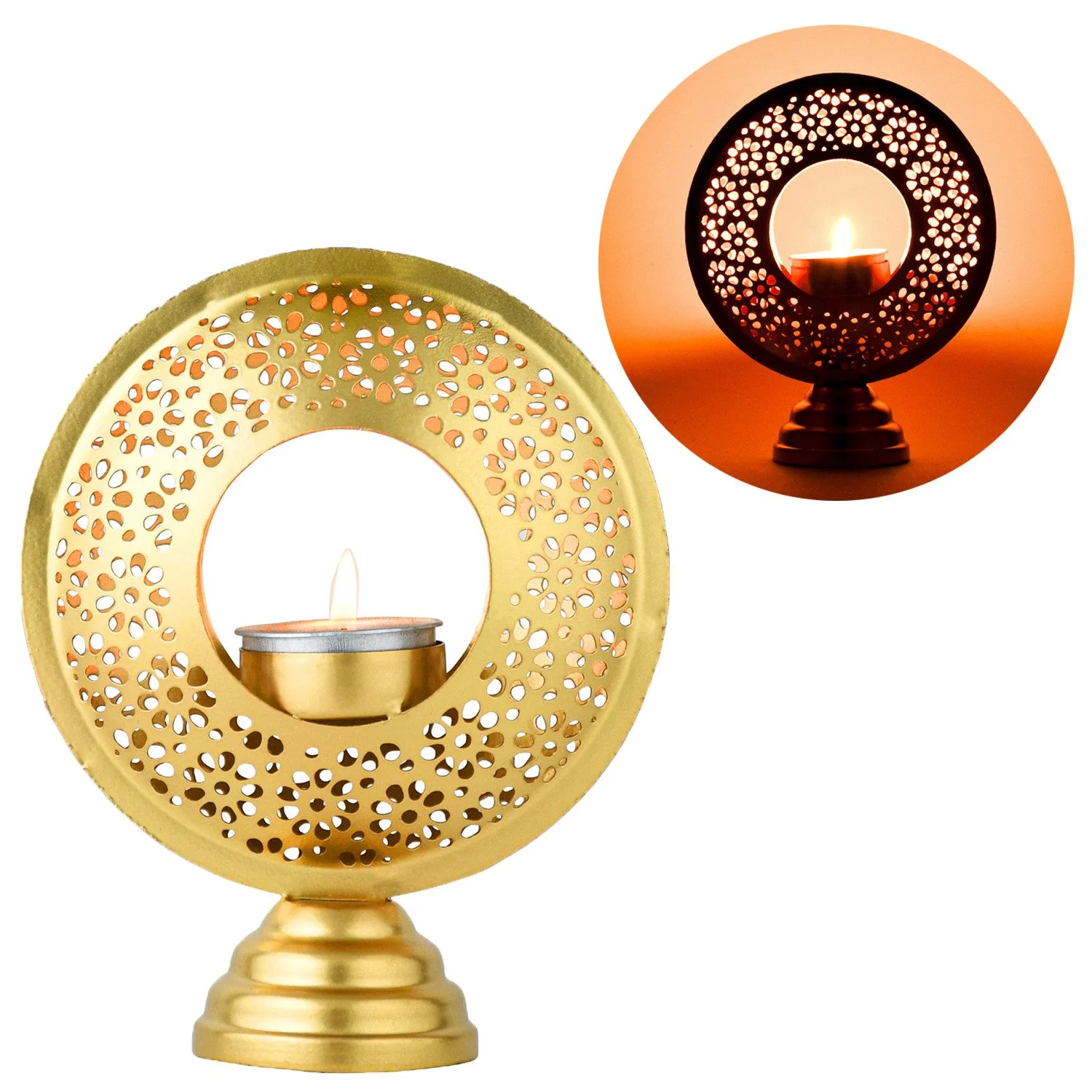 MARRAKESCH ORIENT & MEDITERRAN INTERIOR – Teelichthalter „Amif“ 16 cm